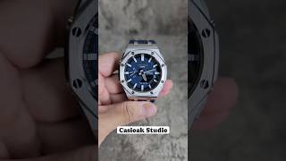 Casioak Mod Casio GSHOCK Royal Oak Custom Mens Luxury Watches 44mm Ga2100 Blue Navy Waffle casioak [upl. by Ary]