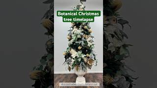 Botanical Christmas tree time lapse timelapse christmastree holidaydecorating  christmasdecor [upl. by Ayotyal287]