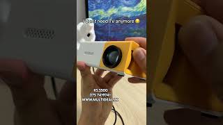 Mini projector no need tv  projector srilanka vairalshort songs funny sinhalasongs [upl. by Trubow]