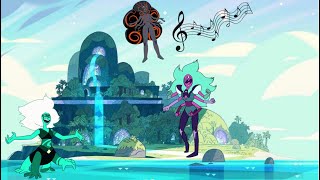 Steven Universe  Alexandrite vs Malachite Obsidian Theme  Mega Leaf Blade  stevenuniverseedit [upl. by Langston]