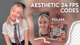 Aesthetic 24fps polarr QR codes ✧  lolibunie [upl. by Mcclenaghan469]