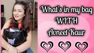 Whats in my bag with Avneet Kaur  Chill Pill [upl. by Ahsiele]