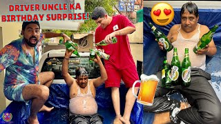 BEER WALA SWIMMING POOL in CAR  DRIVER UNCLE KA BIRTHDAY CELEBRATION  😍🎁🎉 [upl. by Werdna]