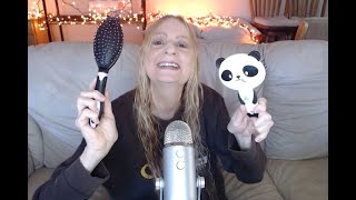 ASMR Brushing Your Hair Brush Sounds Relaxing ❤️ [upl. by Thurmond]