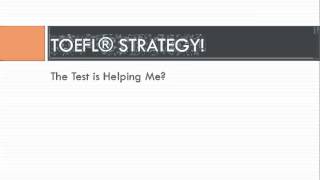 TOEFL Reading Skills VI Read to Learn and Review [upl. by Inait184]