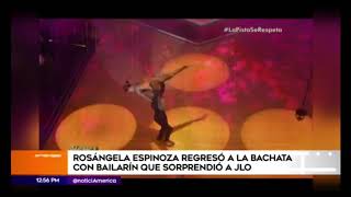 rosangela espinoza bailando bachata con su bailarin del gran show [upl. by Rehpotsirhk]