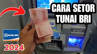 Cara Setor Tunai BRI Terbaru 2024 [upl. by Lekar15]