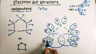 electron dot structure of cyclopentane class 10th [upl. by Amuwkuhc]