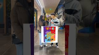 Bean boozled challenge fypシ viral beanboozled challenge public strangers funny [upl. by Ecart]