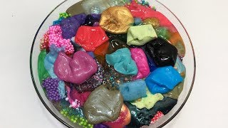 MIXING ALL MY SLIMES SLIMESMOOTHIE SATISFYING SLIME  9 [upl. by Enitsuga141]