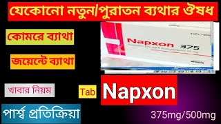 Napxon 375500mg tabreview bangla  napxon 375500mg এর কাজ কি [upl. by Amelie]