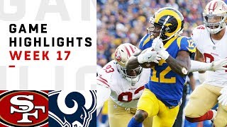 49ers vs Rams Week 17 Highlights  NFL 2018 [upl. by Kingsly504]