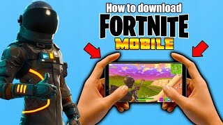 How To Download FORTNITE on IOS amp ANDROID for FREE Fortnite Battle Royale Mobile [upl. by Eessac]