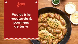 Recette du Poulet à la moutarde amp pommes de terre [upl. by Adnolat]