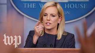 Analyzing Kirstjen Nielsen’s defense of family separation [upl. by Koser893]