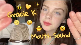 ASMR gracie k mouth sound compilation [upl. by Noroj]