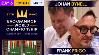 54th Backgammon World Championship  Day 6  Stream 2  Part 2 World Championship Rnd of 8 [upl. by Inail]