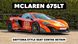 McLaren 675LT DaytonaStyle Seat Retrim 4K  dclass automotive [upl. by Valera916]