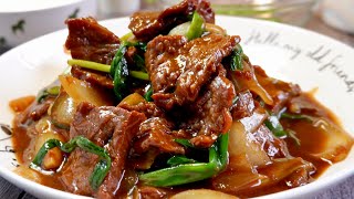 Secret to Making Super Tender Beef amp Onion Stir Fry 双葱炒嫩牛肉 Chinese Beef  Meat  Protein Recipe [upl. by Aisatan]