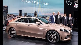 2019 MercedesBenz AClass L Sedan unveiled at Auto China 2018 [upl. by Vicki622]