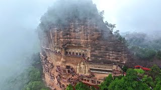 Exploring millenniumold Maijishan Grottoes in Gansu [upl. by Ten]