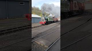 NYMR  Lambton and Colliery No29 quotPeggyquot pulling the freight [upl. by Olinad]