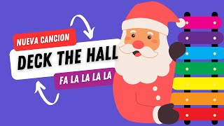 Aprende a tocar Deck the halls Fa la la la la en Xilófono [upl. by Ardnekan635]