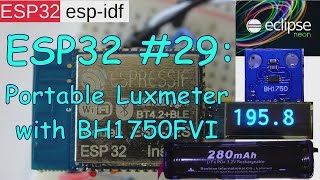 ESP32 29 portable luxmeter with BH1750FVI [upl. by Maria]