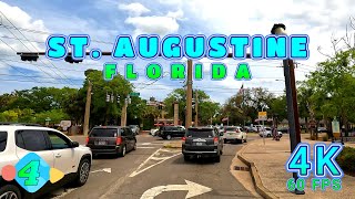 St Augustine Drive on a Busy Day Part 44 Florida USA 4KUHD [upl. by Rickard]