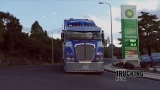 Kenworth K200 28m FatCab Aerodyne 8x4  Truck Test  WORLD FIRST Fatcab Long rails Eight feet [upl. by Icnarf]