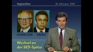 Vor 25 Jahren TVBerichte Teil 6 über quotDDRWendequot in quotTAGESSCHAUquot vom 1510 bis 31101989 [upl. by Feodora906]