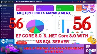 EP 56 Help Desk Management System EF Core NET Core ll NET 80 Tickets Users Roles Management🚀💥 [upl. by Omidyar955]