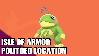 Politoed Location in Isle of Armor DLC for Pokemon Sword and Shield [upl. by Ritch]