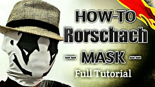 How to make Rorschach Mask  Full Tutorial [upl. by Gale970]