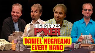 Every Poker Hand Daniel Negreanu Ever Played on High Stakes Poker MEGA COMPILATION [upl. by Ydoc]