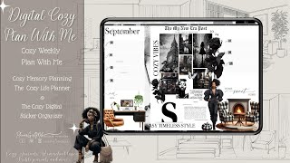 Digital Plan With Me September Weekly The Cozy Life Planner digitalplanning ipadplanner [upl. by Ahsilak]