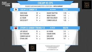 Cheam CC Sunday XI v Epsom CC Sunday Friendly XI [upl. by Yank]