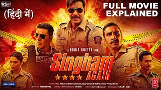 Singham Again  Full Movie Explained 4K HD HINDI FACTS Ajay Devgn  Akshay Kumar Deepika Ranveer [upl. by Dibbrun]