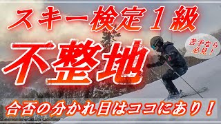 【SAJ】スキー検定1級の不整地小回りを攻略！コブが苦手な人はとにかく必見です！ [upl. by Werdn]