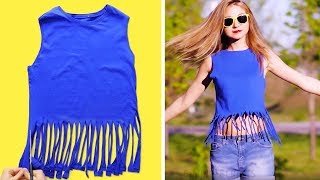 25 HERMOSAS CAMISETAS DIY QUE PUEDES HACER EN 5 MINUTOS [upl. by Dleifyar]