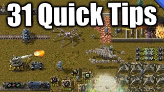 31 Extremely Quick Factorio Tips  Season 1 Marathon [upl. by Gabie]