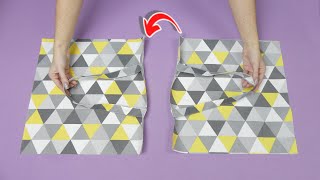 How to make the perfect bag for with drawstring in 30 minutes [upl. by Oman]