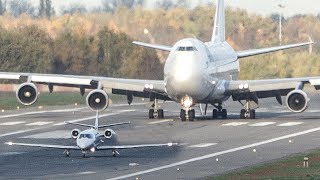 BOEING 747 vs CESSNA Citation  GET OUT OF MY WAY 4K [upl. by Whetstone]