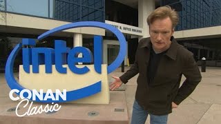 Conan Visits Intels Headquarters  Late Night with Conan O’Brien [upl. by Itin]