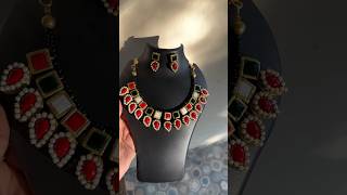 Traditional terracotta neckset❤️ whatsup to 8870669160 artbyshaaru diy trending art art [upl. by Weir]