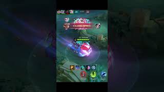 JOHNSON 1 HIT DELETE DAMAGE mobilelegends mlhighlights shortsvideo mlbb [upl. by Annovy]