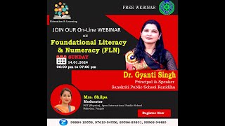 OnlineWebinar on Foundational Literacy amp Numeracy FLN Dated 14012024 [upl. by Tybi]