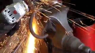 Forging hardening and tempering a cold chisel from coil spring [upl. by Hermia]