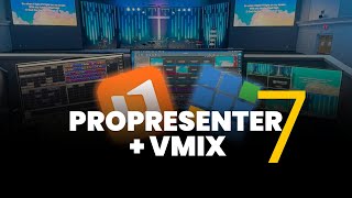 Propresenter7 más Vmix  Como Transmitir Letras de Cantos y Biblia en Vmix [upl. by Neved128]