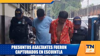 Presuntos asaltantes fueron capturados en Escuintla [upl. by Cirdec]